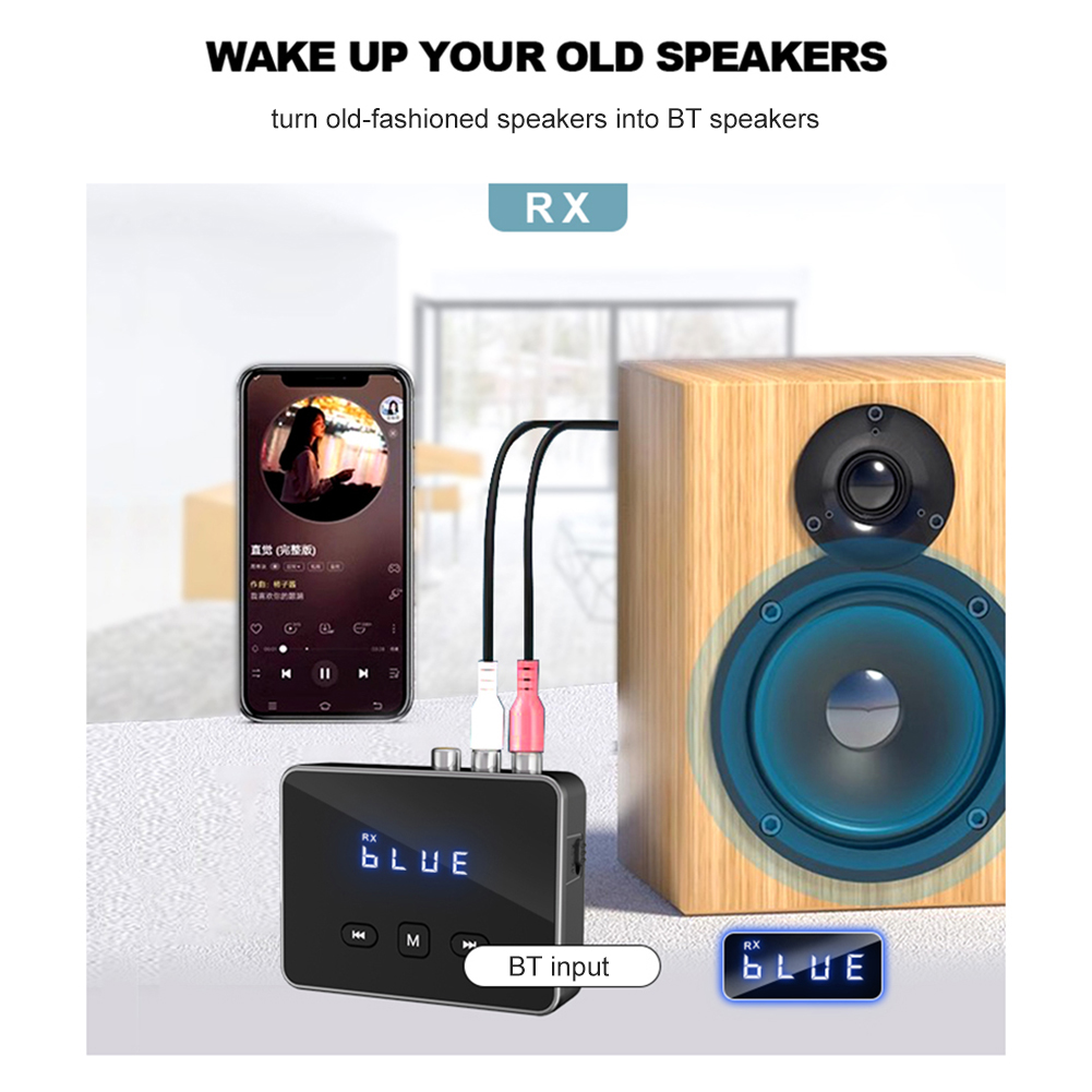 Bluetooth Adapter Receiver - เครื่องรับส่งสัญญาณ BT 5.4 พร้อม RCA 3.5