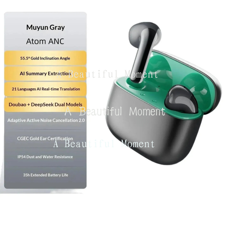 Noise Cancelling Headphone - ใหม่สำหรับเอ็ดฟายเออร์ อะตอม เอเอ็นซีหูฟังบลูทูธ 2 พร้อมไมโครโฟน 2
