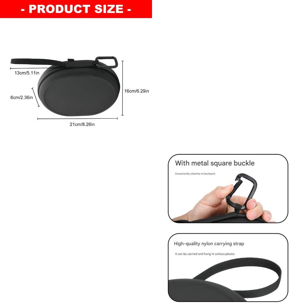 Noise Cancelling Headphone - EVA Hard Case หูฟังสำหรับเล่นเกมหูฟังตัดเสียงรบกวนกระเป๋าเดินทางป้องกันแบบพกพาอุปกรณ์เสริม D2RC