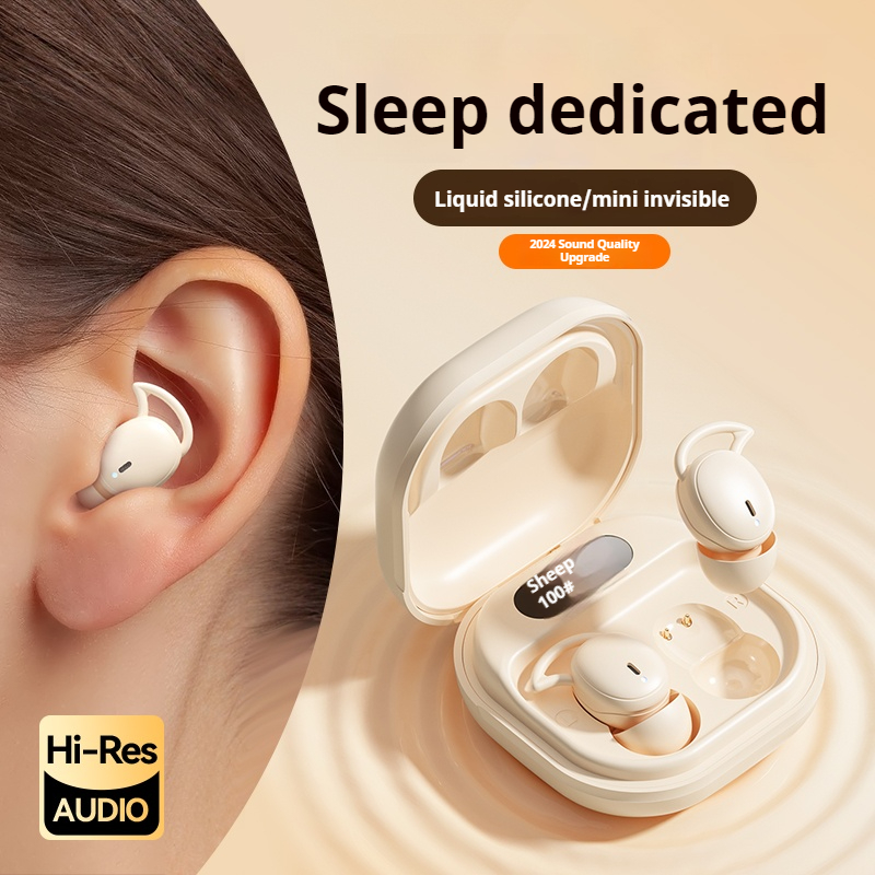 Earbuds Charging Case - M72 มินิหูฟังไร้สายแบบพกพาบลูทูธหูฟังชนิดใส่ในหูลดเสียงรบกวนหูฟังสำหรับนอนหลับที่มองไม่เห็นชุดหูฟังเพลงสเตอริโอไฮไฟสเตอริโอ