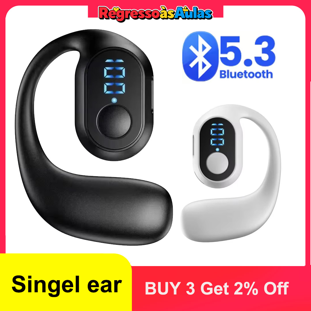 Sports Earphone Hook - หูฟังบลูทูธไร้สาย 5.4 แบบเกี่ยวหู TWS HiFi สเตอริโอตัดเสียงรบกวน