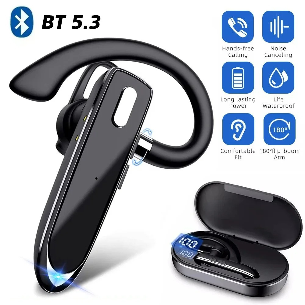 Noise Cancelling Headphone - หูฟังไร้สายบลูทูธพร้อมไมโครโฟนหูฟัง ENC ชุดหูฟังแฮนด์ฟรีตัดเสียงรบกวน Busines Auriculares ขับรถ