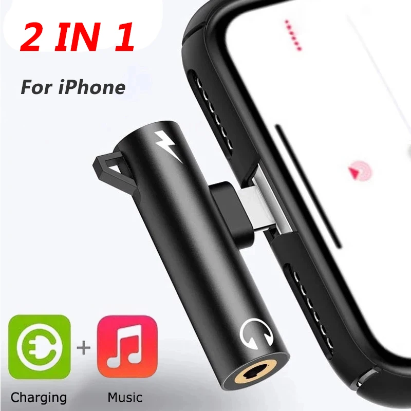 Earphone Splitter Jack - อะแดปเตอร์แยกสัญญาณ 2 in 1 สำหรับ iPhone