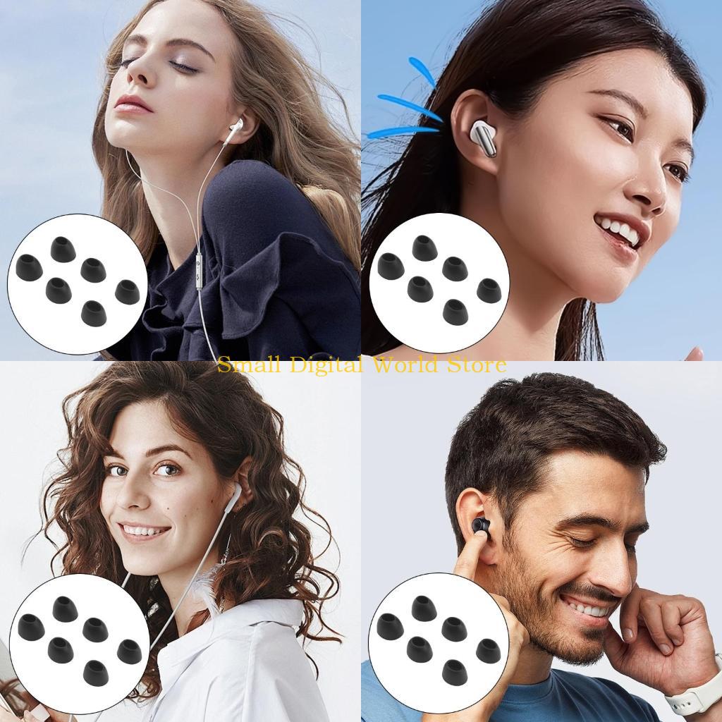 Noise Cancelling Headphone - จุกหูฟังซิลิโคนยืดหยุ่น 77UB พร้อมช่องเปิดรูปไข่สำหรับ w300bt ช่วยเพิ่มความสะดวกสบายและเหมาะสำหรับหูฟังแบบคล้องคอตัดเสียงรบกวน