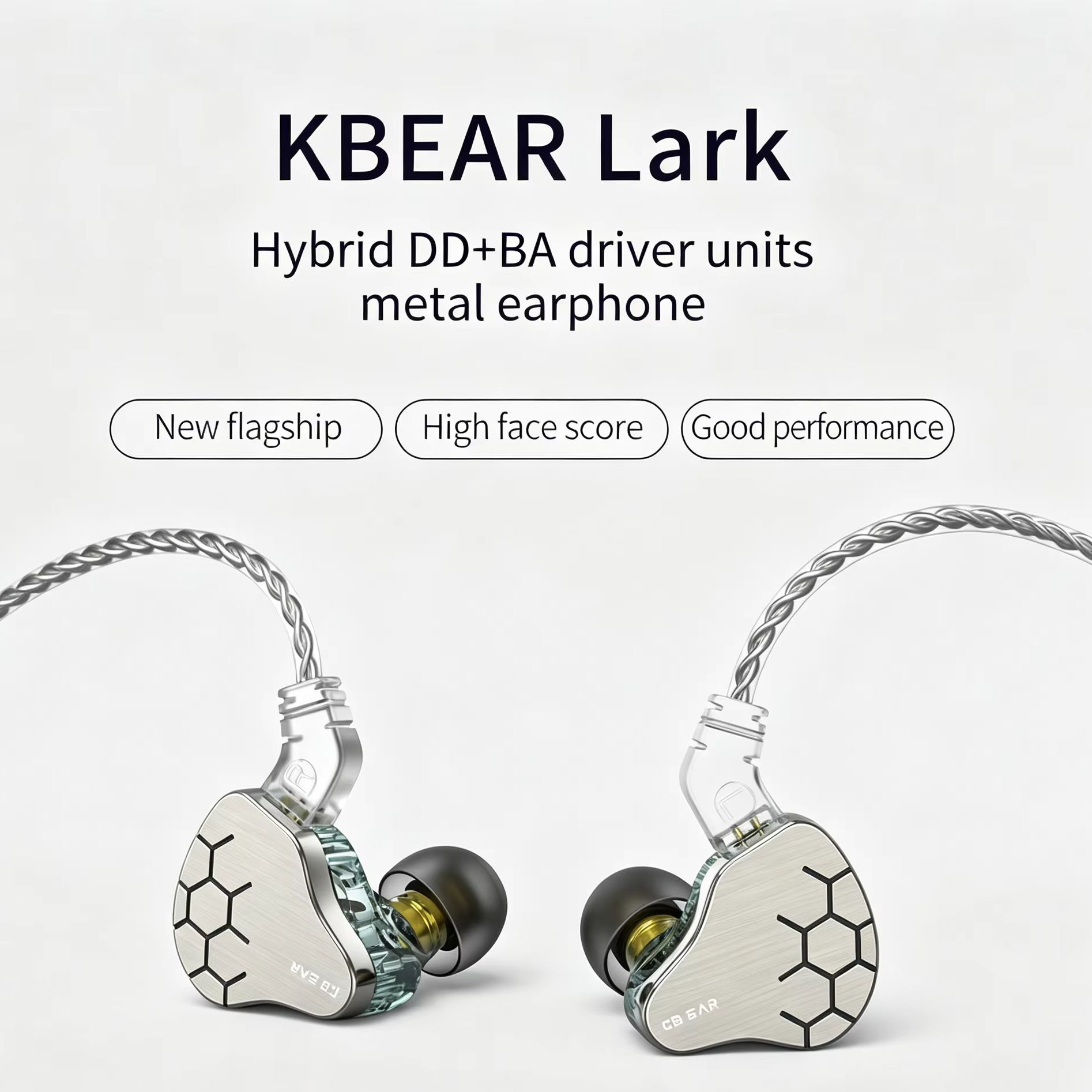 In Ear Monitor Iem - KBEAR Lark 1DD+1BA ไฮบริด IEM หูฟังไฮไฟ