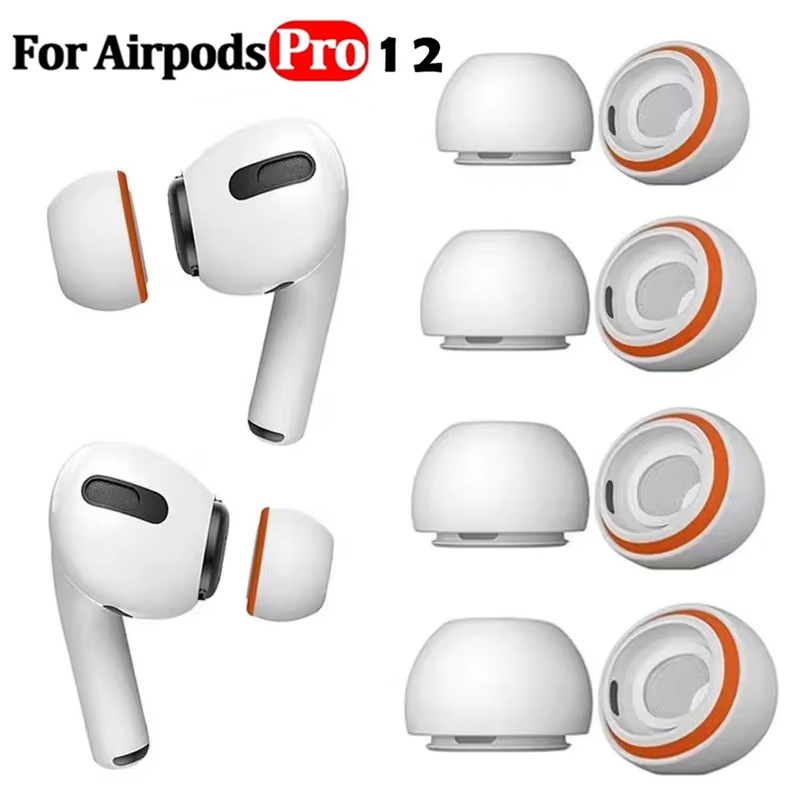 Silicone Ear Tip Replacement - 1 คู่หน่วยความจําโฟมหูสําหรับ Apple AirPods Pro 2