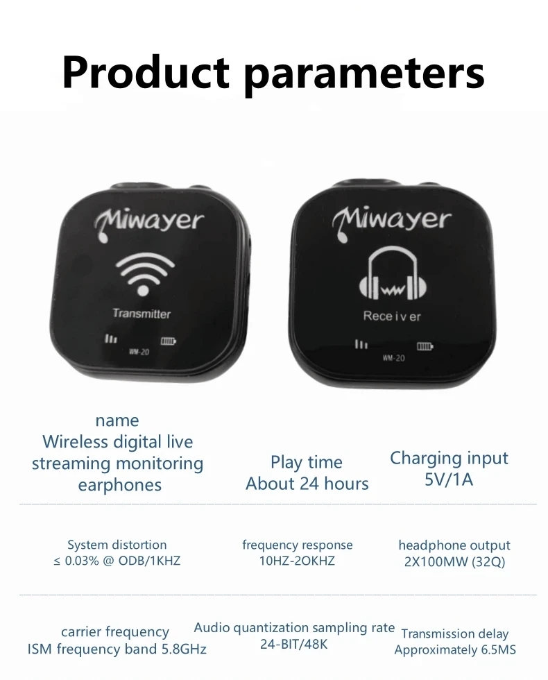 ระบบมอนิเตอร์แบบไร้สายในหู Miw - In Ear Monitor Iem บทวิจารณ์และราคา