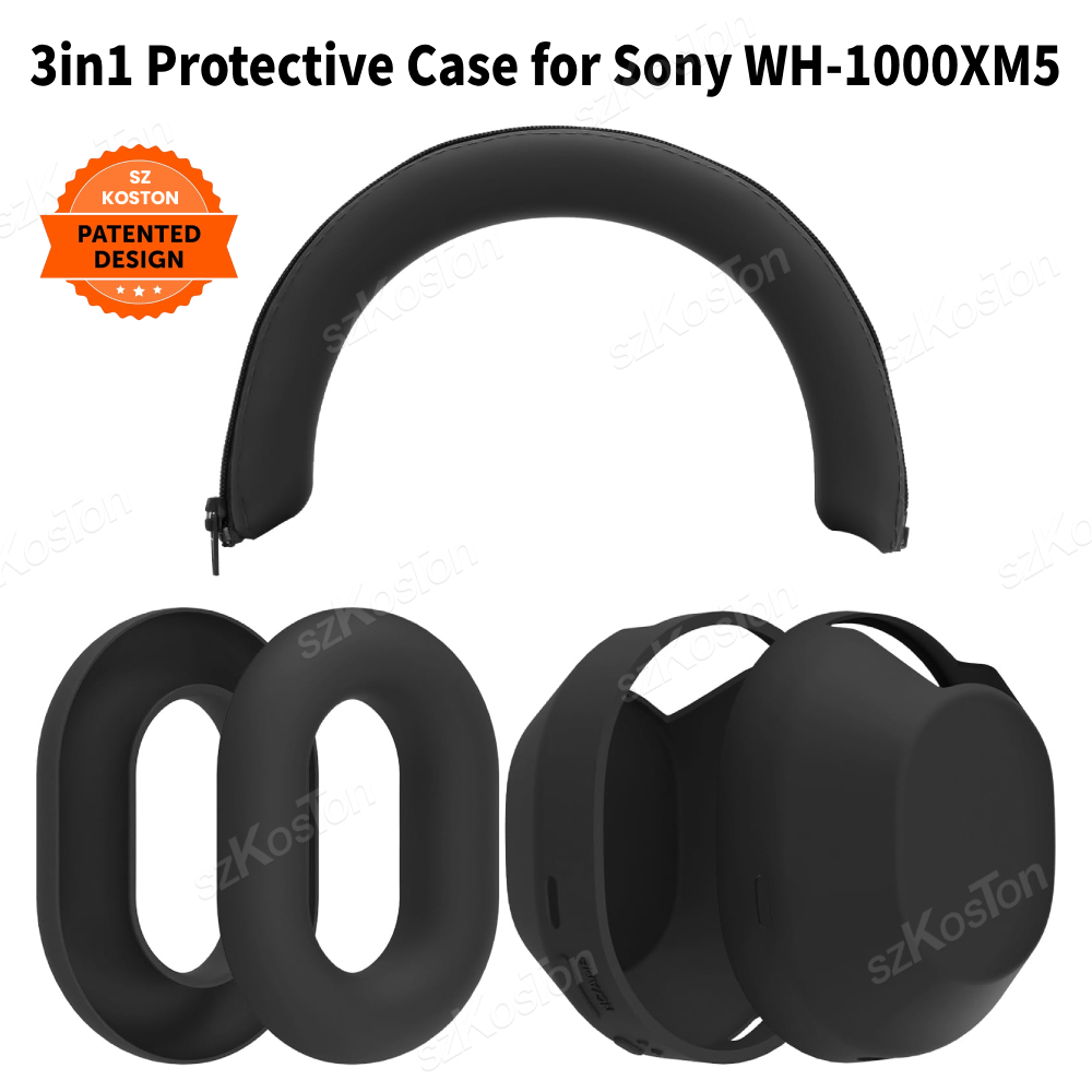 3-in-1 เคสซิลิโคนสําหรับ Sony  - Sony Headphone Wh-1000Xm5 บทวิจารณ์และราคา