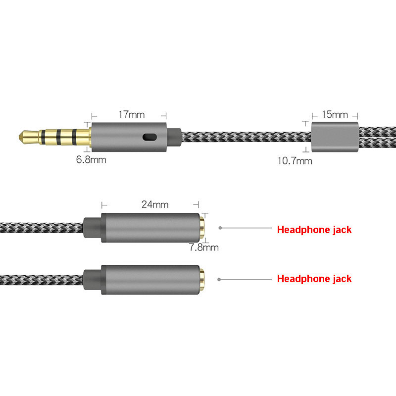 1 ชิ้น 3.5 มม.ตัวแยกสัญญาณเสีย - Earphone Splitter Jack บทวิจารณ์และราคา