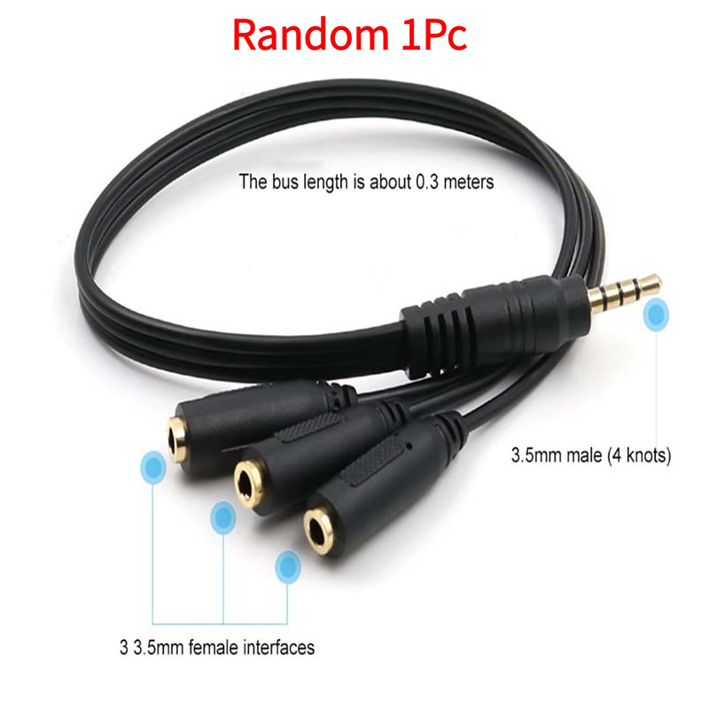 1 ชิ้น อะแดปเตอร์แยกสัญญาณเสีย - Earphone Splitter Jack บทวิจารณ์และราคา