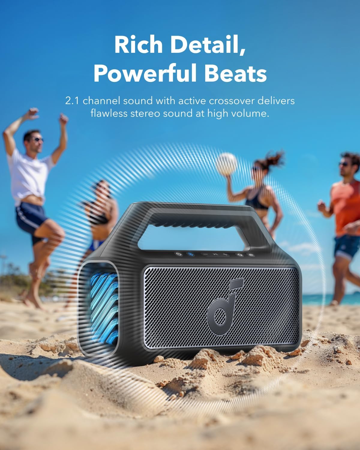 Soundcore Boom V2 โดย Anker, ล - Anker Speaker Soundcore Boom 2 บทวิจารณ์และราคา