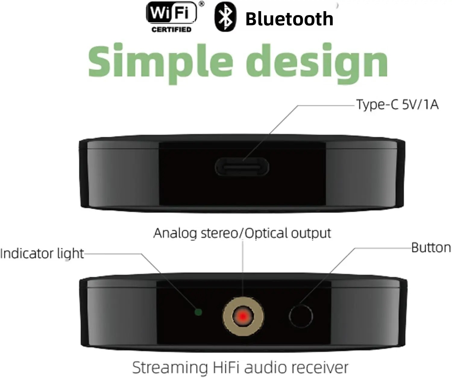 ตัวรับสัญญาณเสียงความละเอียดสู - Bluetooth Adapter Receiver บทวิจารณ์และราคา