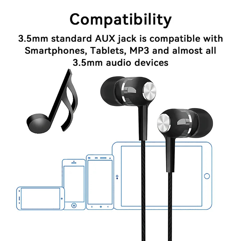 1/2/3/4 ชิ้น 3.5 มม. หูฟังแบบม - Noise Cancelling Headphone บทวิจารณ์และราคา