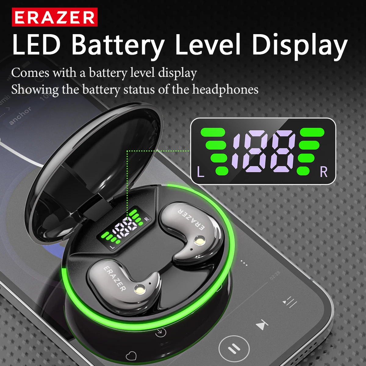 หูฟังบลูทูธแบบอินเอียร์ EARZER - Earbuds Charging Case บทวิจารณ์และราคา