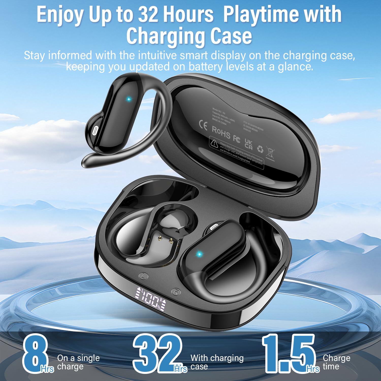 2026 หูฟังแบบเปิดหูบลูทูธ 5.4  - Sports Earphone Hook บทวิจารณ์และราคา