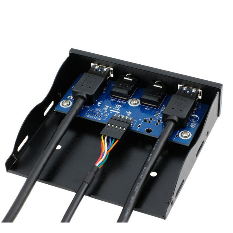 2 พอร์ต USB 3.0 Hub Splitter H - Earphone Splitter Jack บทวิจารณ์และราคา