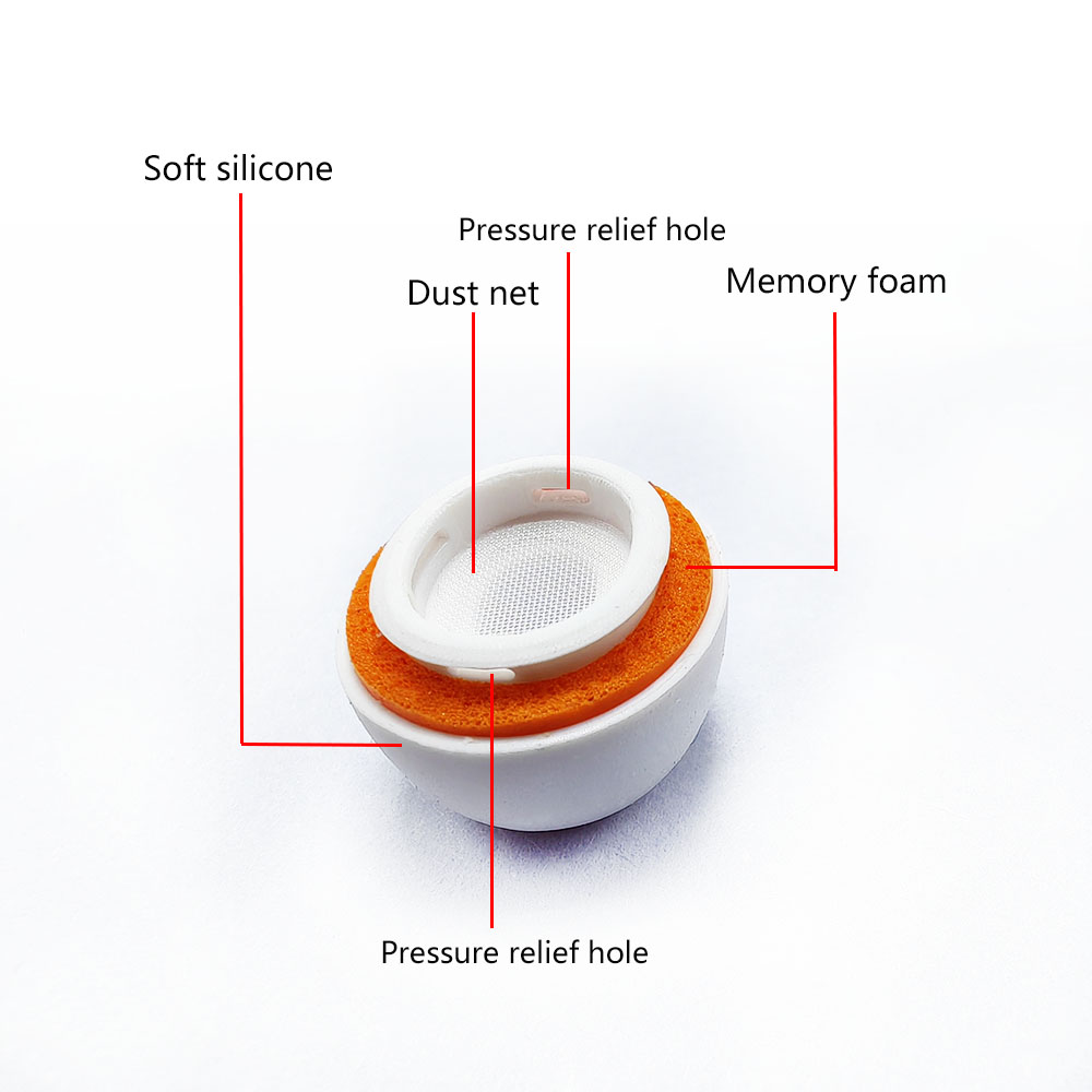 1 คู่หน่วยความจําโฟมหูสําหรับ  - Silicone Ear Tip Replacement บทวิจารณ์และราคา