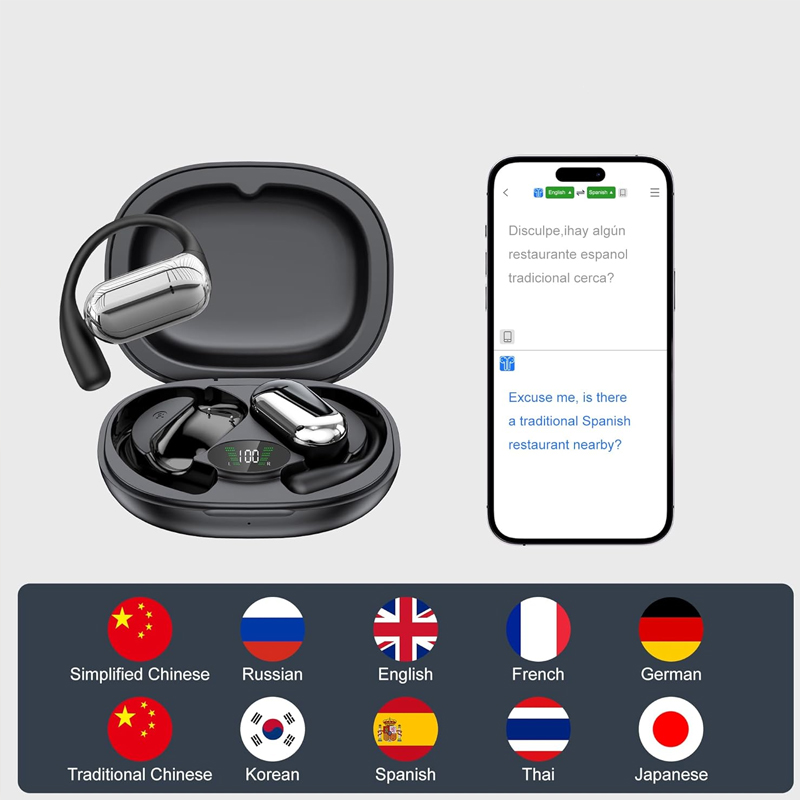 หูฟังแปลภาษาอัจฉริยะแบบเปิดหู  - Earbuds Charging Case บทวิจารณ์และราคา