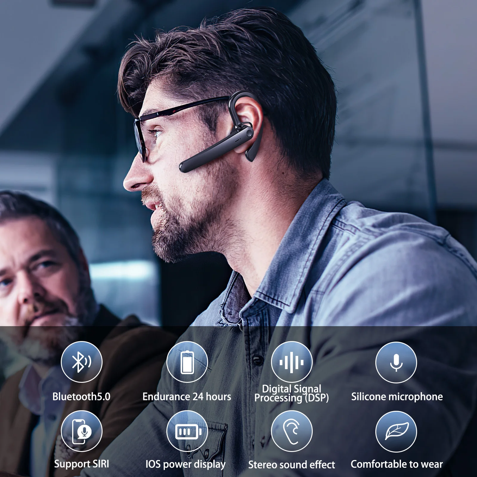 หูฟังไร้สายบลูทูธพร้อมไมโครโฟน - Noise Cancelling Headphone บทวิจารณ์และราคา