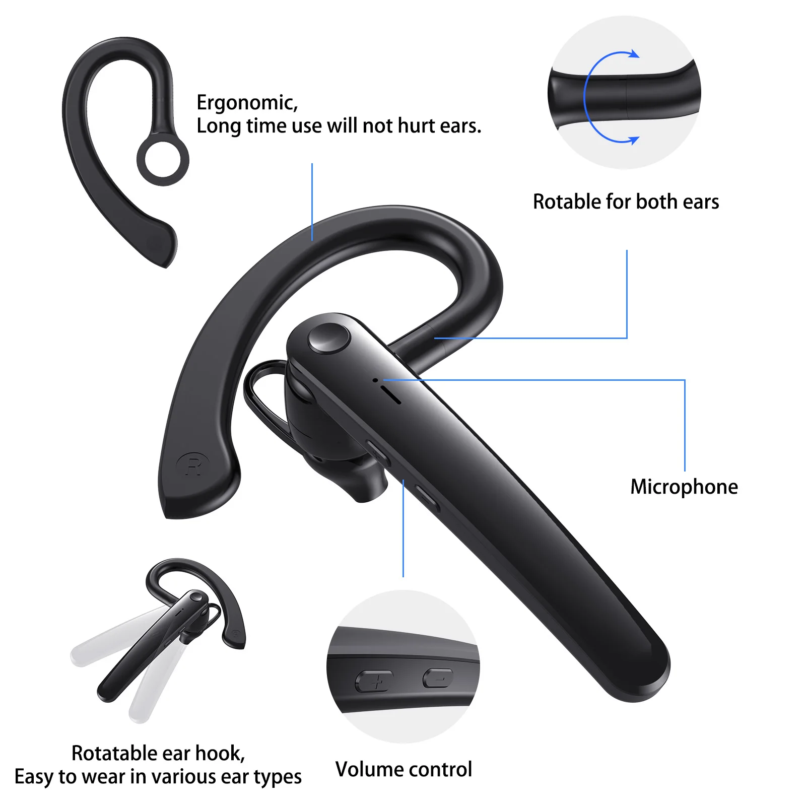 หูฟังไร้สายบลูทูธพร้อมไมโครโฟน - Noise Cancelling Headphone บทวิจารณ์และราคา